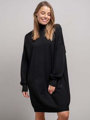 Сукня-светр чорна | 6605057