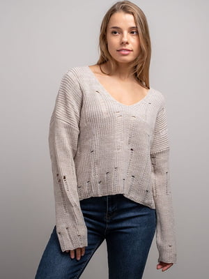 Пуловер бежевий | 6605060