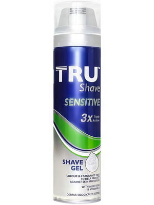 Гель для гоління TRU Shave для чутливої шкіри (200 мл) | 6604276