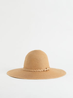 Шляпа соломенная бежевая | 6605559