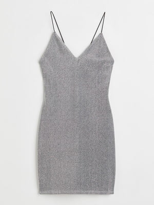 Сукня у білизняному стилі сріблястого кольору | 6605620