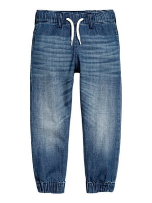 Джоггеры джинсовые синие | 6605678