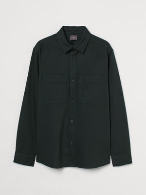Рубашка темно-зеленая | 6606008