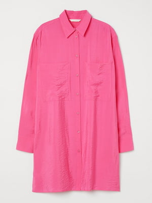 Рубашка удлиненная розовая | 6606023