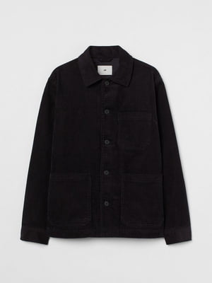 Куртка-рубашка вельветовая черная | 6606032