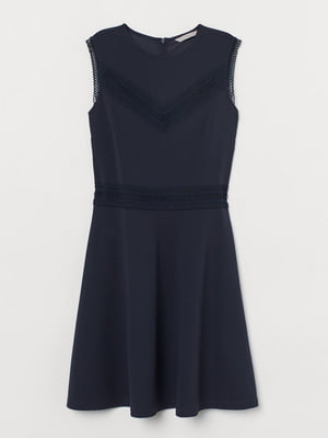 Сукня А-силуету темно-синя | 6586448