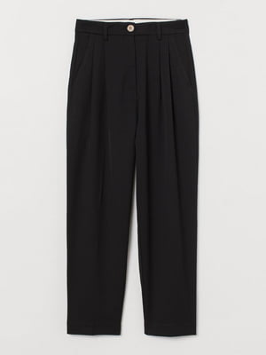 Укороченные брюки черного цвета | 6586502