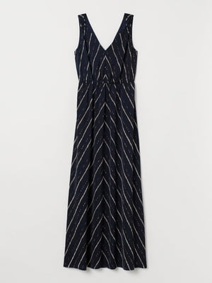 Сукня А-силуету темно-синя в смужку | 6587605