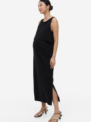 Платье для беременных черное | 6589085