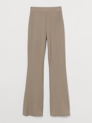 Расклешенные брюки бежевого цвета | 6589591