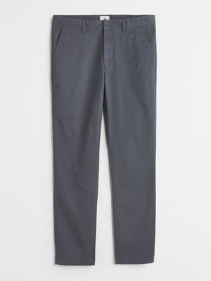 Узкие брюки-чиносы серого цвета | 6589726
