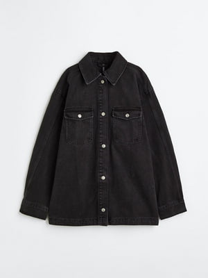Джинсовая черная куртка | 6589799
