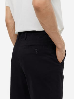 Вузькі штани-чіноси чорного кольору | 6589807