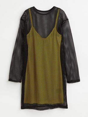 Сукня А-силуету чорно-жовта | 6589824