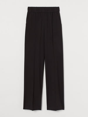 Широкие прямые брюки черного цвета | 6589731