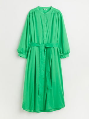 Платье А-силуэта зеленое | 6589855