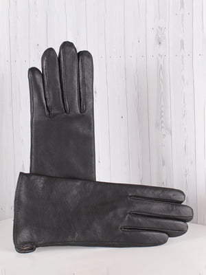 Перчатки кожаные черные сенсорные | 6608333
