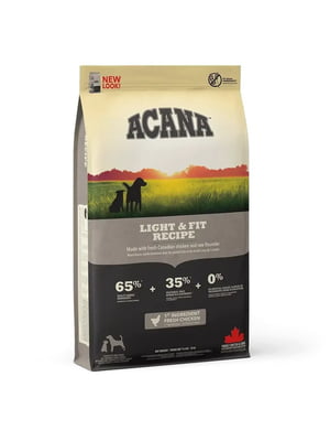 Acana Light & Fit Recipe сухой корм для взрослых собак с избыточным весом | 6608949