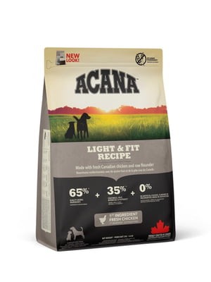 Acana Light &amp; Fit Recipe сухий корм для дорослих собак з надмірною вагою Вага: 0.340 кг. | 6608950