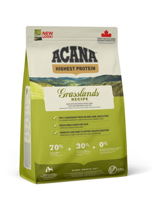 Acana Grasslands сухой корм для собак всех пород 2 кг. | 6608965