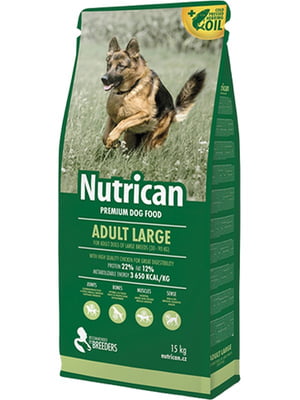 Nutrican Adult Large сухой корм для взрослых собак крупных пород | 6609034