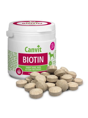 Canvit Biotin вітамінна кормова добавка для ідеальної шерсті собак до 25 кг. | 6609046