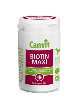 Canvit Biotin maxi вітамінна кормова добавка для ідеальної шерсті собак від 25 кг. 230 р. | 6609067
