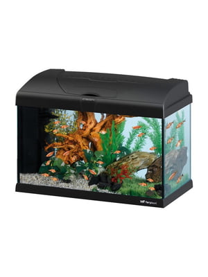 Скляний акваріум зі світлодіодною лампою на 40 літрів Ferplast Capri 50 LED Чорний | 6610088