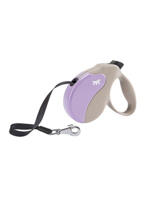 Поводок - рулетка для собак с лентой Ferplast Amigo Tape 15 x 3.6 x h 14 cм - M, Фиолетовый | 6610145