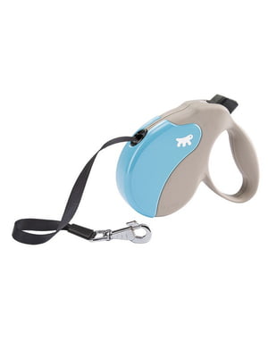 Поводок - рулетка для собак с лентой Ferplast Amigo Tape 16 х 3.8 х h 15 см - L, Голубой | 6610155