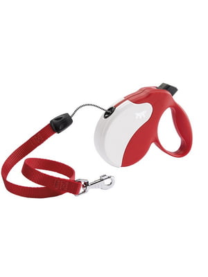 Повідець - рулетка для собак зі шнуром Ferplast Amigo Cord 14 х 3.6 х 12 см - S, Червоний | 6610169