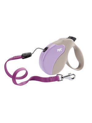 Поводок - рулетка для собак со шнуром Ferplast Amigo Cord 15 x 3.6 x h 14 cм - M, Фиолетовый | 6610172