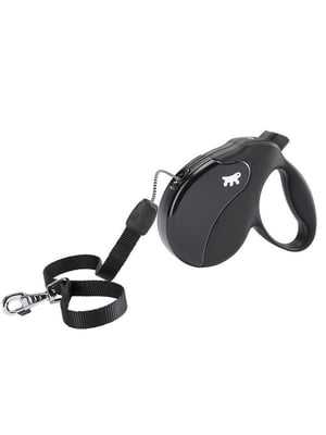 Поводок - рулетка для собак со шнуром Ferplast Amigo Cord 15 x 3.6 x h 14 cм - M, Черный | 6610177