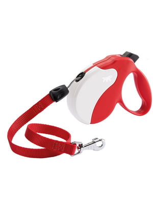 Поводок - рулетка для собак со шнуром Ferplast Amigo Cord 16 х 3.8 х h 15 см - L, Красный | 6610183