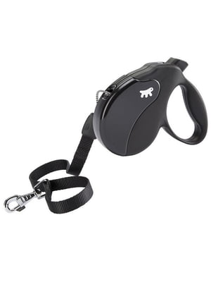 Повідець - рулетка для собак зі шнуром Ferplast Amigo Cord 16 х 3.8 х 15 см - L, Чорний | 6610184
