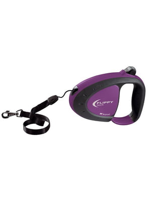 Повідець - рулетка для собак зі шнуром Ferplast Flippy Tech Cord 12 х 3 х 9 см - S, Фіолетовий | 6610188