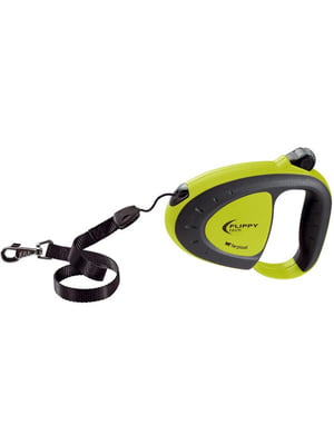 Повідець - рулетка для собак зі шнуром Ferplast Flippy Tech Cord 12 х 3 х 9 см - S, Салатовий | 6610191