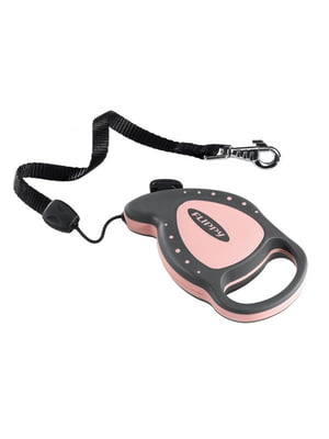 Поводок - рулетка для собак и котов со шнуром Ferplast Flippy Deluxe Mini Розовый | 6610204