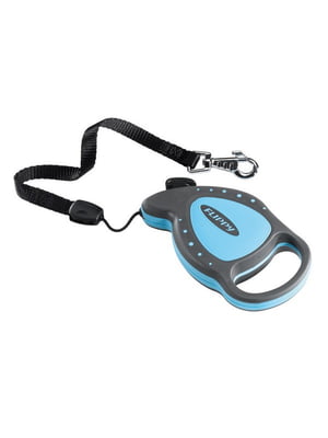 Повідець - рулетка для собак та котів зі шнуром Ferplast Flippy Deluxe Mini Синій | 6610205