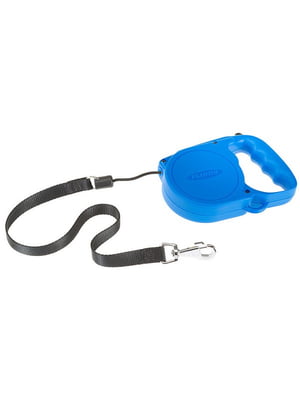 Повідець - рулетка для собак та котів зі шнуром Ferplast Flippy Regular 14.5 х 3.2 х 10 см - MEDIUM, Синій | 6610211