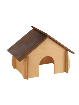 Деревянный домик для грызунов и кроликов Ferplast SIN 32,6 x 17,3 x h 22 cm - SIN 4649 | 6610265