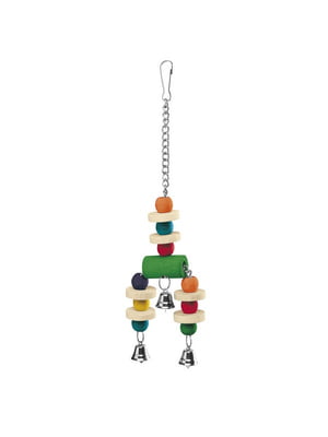 Дерев'яна іграшка з дзвіночками для папуги Ferplast PA 4092 | 6610315
