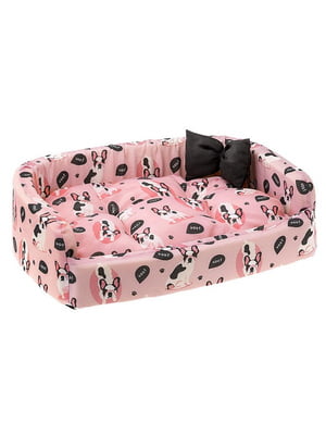 Мягкое место - лежак для котов и собак Ferplast Harris Woof 64 х 48 х h 17 см - HARRIS WOOF 65, Розовый | 6610555