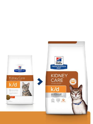 Hills Prescription Diet Feline k/d Chicken для котів для нирок та серця | 6610609