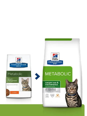 Hills Prescription Diet Feline Metabolic Chicken для котів при ожирінні | 6610615