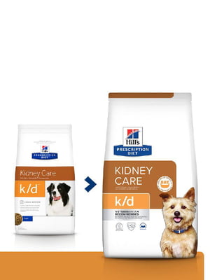 Hills Prescription Diet Canine k/d для собак при почечной и сердечной недостаточности 2 кг | 6610694
