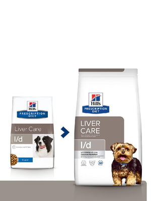 Hills Prescription Diet Canine l/d для собак при заболеваниях печени и липидозе 1.5 кг | 6610695