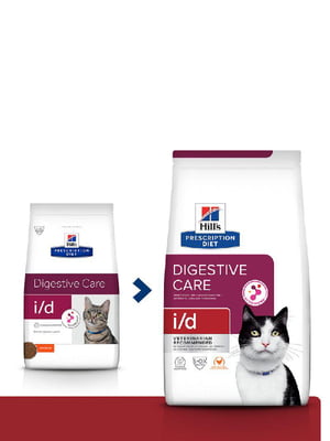 Hills Prescription Diet Feline i/d Chicken для котов для ЖКТ, при панкреатитах 3 кг | 6610709