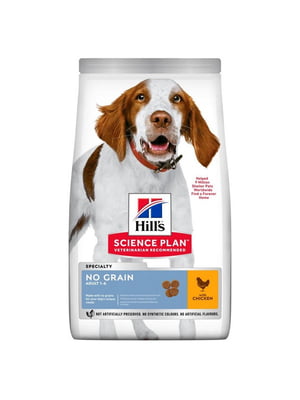 Hills SP Canine Adult No Grain Medium Chicken для средних собак 1-6 лет беззерновой корм | 6610721
