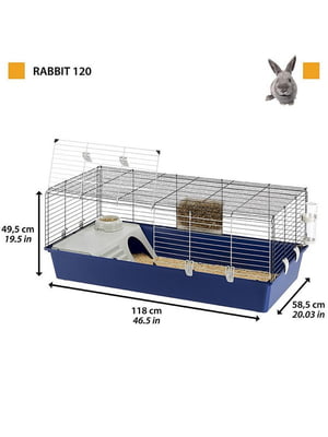 Велика клітка для кроликів та морських свинок Ferplast Rabbit 120 | 6611588